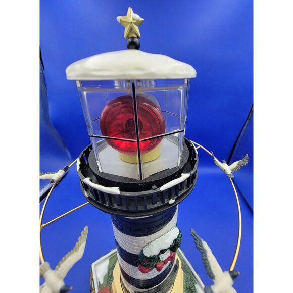 Vintage Mr. Christmas Holiday Cape Hatteras Animated Lighted Sound Lighthouse - Picture 14 of 17